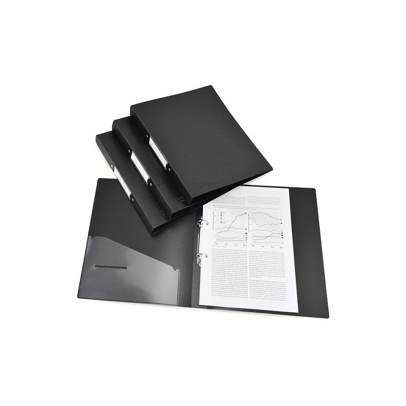 1657-CARPETA RAPESCO PP A4 2 AN.35 NEGRO P/4 precio por 1 unidades