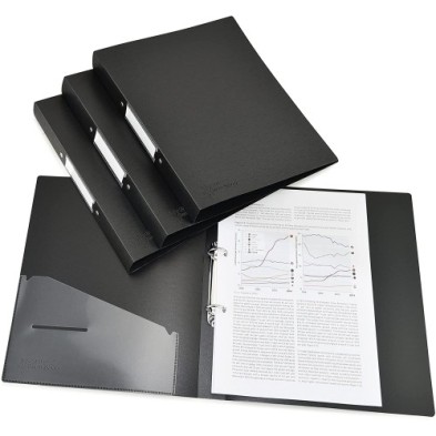 1657-CARPETA RAPESCO PP A4 2 AN.35 NEGRO P/4 precio por 1 unidades