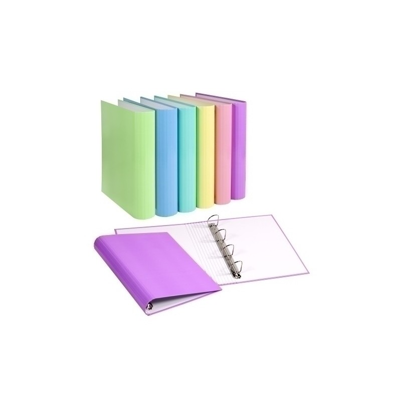 12241497-CARPETA CARCHIVO SOFT A4 4 AN.40 SURT. precio por 8 unidades