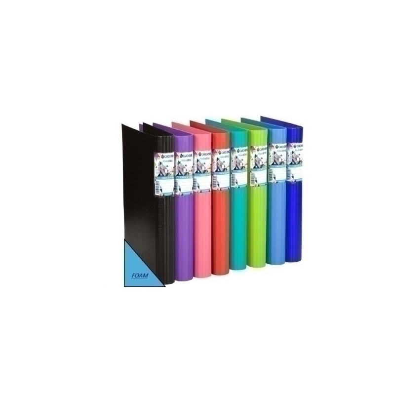 12400499-CARPETA CARCHIVO FOAM A4 4 AN.25 SURT. precio por 10 unidades