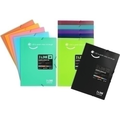 04800884-CARPETA SOLAP.GRAFOP.PP LIKE 2 Fº CORAL precio por 8 unidades