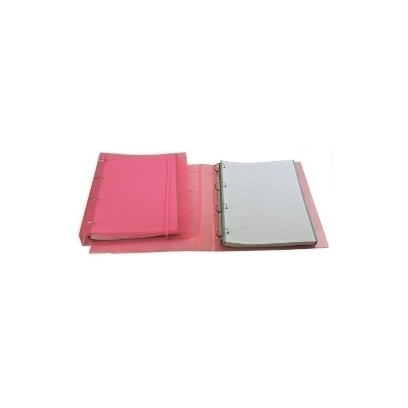 524NE-CARPEBLOC IBERPLAS NEON TRANS. A4 SURTID precio por 6 unidades