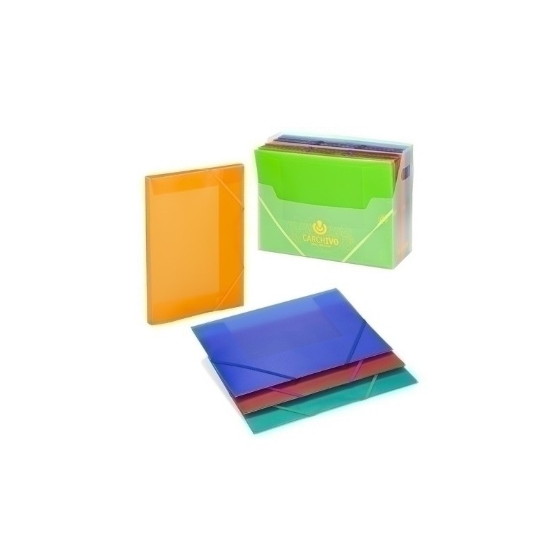 2033KFE-CARPETA SOLAP.CARCHIVO PP Fº TRANSPARENT precio por 6 unidades