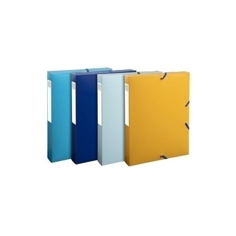 59140E-CARP.PROY.EXACOMPTA BEE BLUE A4 4cm SURT precio por 1 unidades