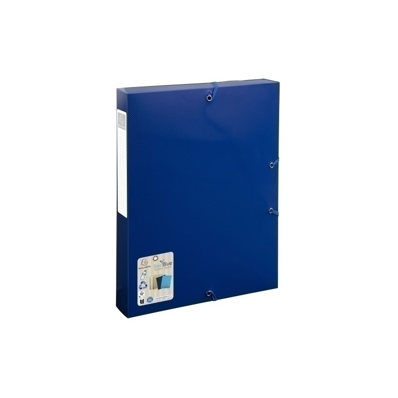 59142E-CARP.PROY.EXACOMPTA BEE BLUE A4 4cm AZUL precio por 1 unidades