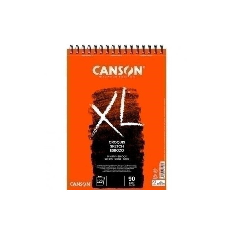 C200787220-BLOC DIBUJO CANSON XL CROQUIS C/ESP. A5 precio por 5 unidades
