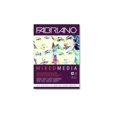 F19100381-BLOC DIBUJO FABRIANO MIX MEDIA A4 250g precio por 1 unidades