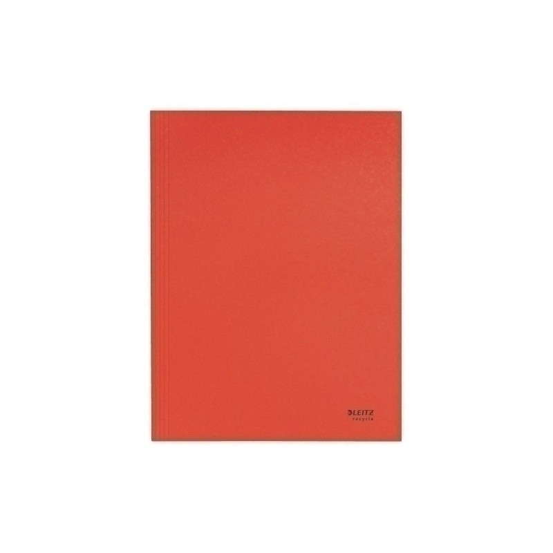 39060025-SUBCARP. LEITZ RECYCLE 3 SOL. A4 ROJO precio por 10 unidades