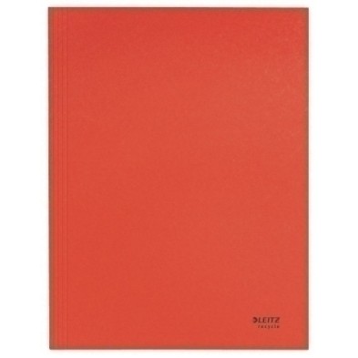39060025-SUBCARP. LEITZ RECYCLE 3 SOL. A4 ROJO precio por 10 unidades