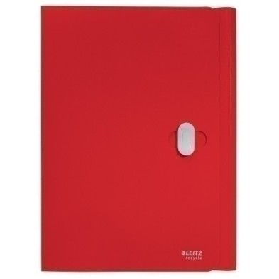 46220025-CARPETA SOLAP.LEITZ RECYCLE PP A4 ROJO precio por 10 unidades