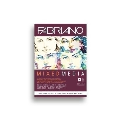 F19100502-BLOC DIBUJO FABRIANO MIX MEDIA A5 250g precio por 1 unidades