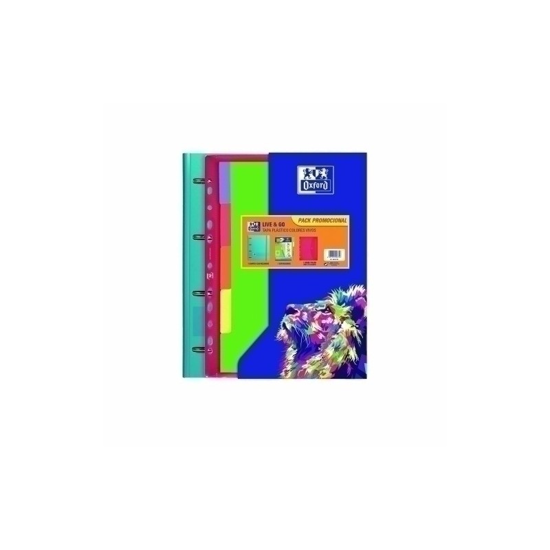 400187788-CARPEBLOC OXFORD A4 4AN.100 Hj COL.(5) precio por 1 unidades