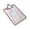 1402-CARP.PINZA PORTABLOCS RAPESCO TABLERO A5 precio por 1 unidades