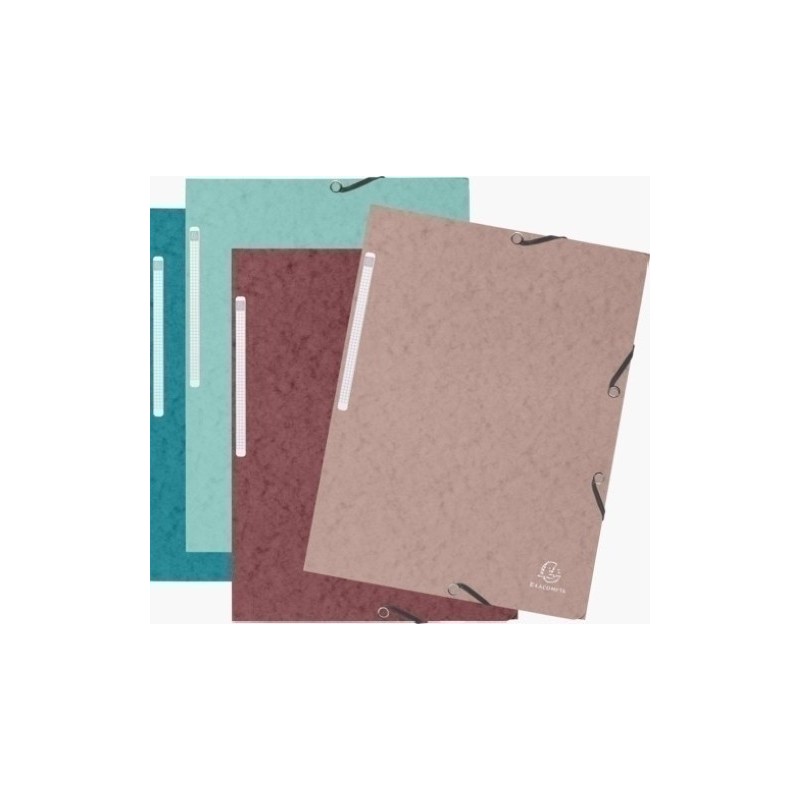 55270E-CARPETA SOLAP.EXACOMPTA CART. A4 SURT. precio por 60 unidades