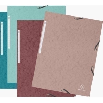 55270E-CARPETA SOLAP.EXACOMPTA CART. A4 SURT. precio por 60 unidades