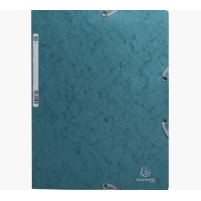 55272E-CARPETA SOLAP.EXACOMPTA CART. A4 AZUL PA precio por 25 unidades