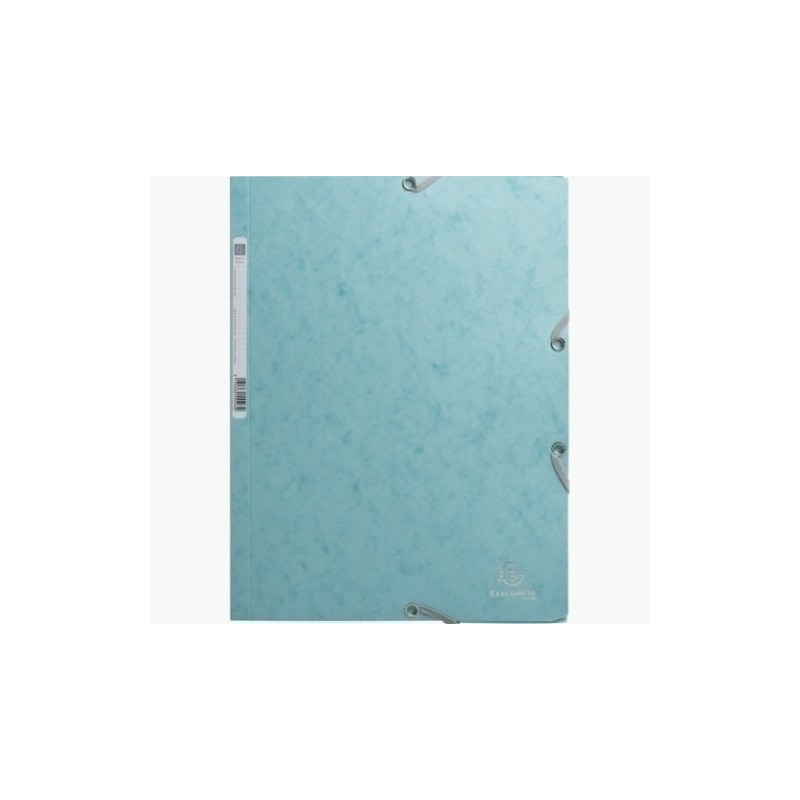 55273E-CARPETA SOLAP.EXACOMPTA CART. A4 AZUL HI precio por 25 unidades