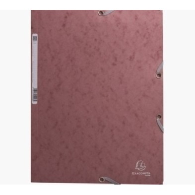 55276E-CARPETA SOLAP.EXACOMPTA CART. A4 ROSA precio por 25 unidades