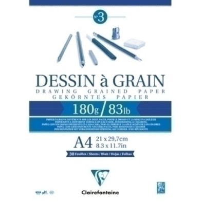 96624C-BLOC DIBUJO CLAIR. DESSIN A GRAIN A4 180 precio por 5 unidades