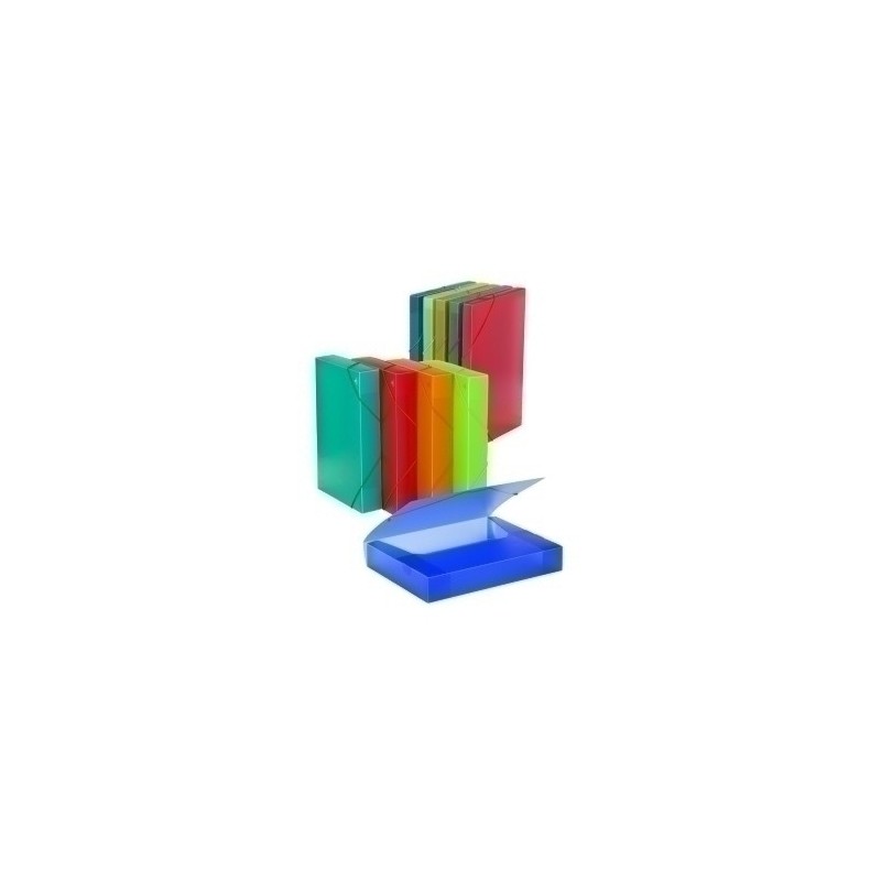 382KF50-CARP.PROY.CARCH.PP A4 TRASLUC.2.5cm AZUL precio por 18 unidades