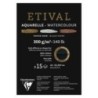 975318C-BLOC DIBUJO CLAIR.ETIVAL ACUARELA A4 NG precio por 5 unidades