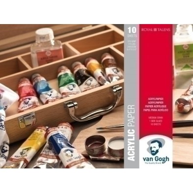 93162432-BLOC DIBUJO VAN GOGH ACRYLIC 24x32 370g precio por 3 unidades