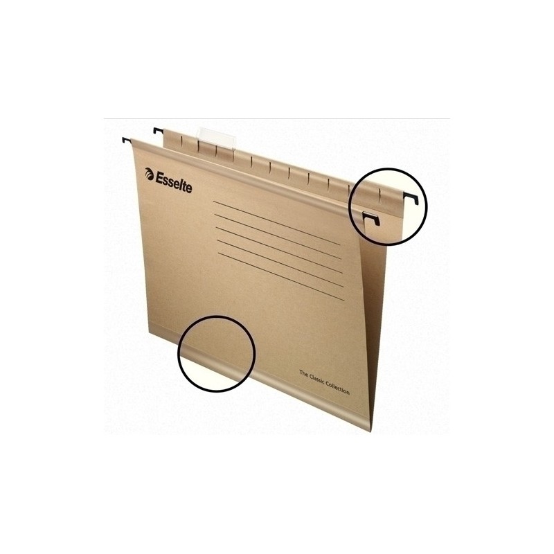 93291-CARP.COLG.ESSELTE v.SUP. KRAFT Fº P/50 precio por 1 unidades