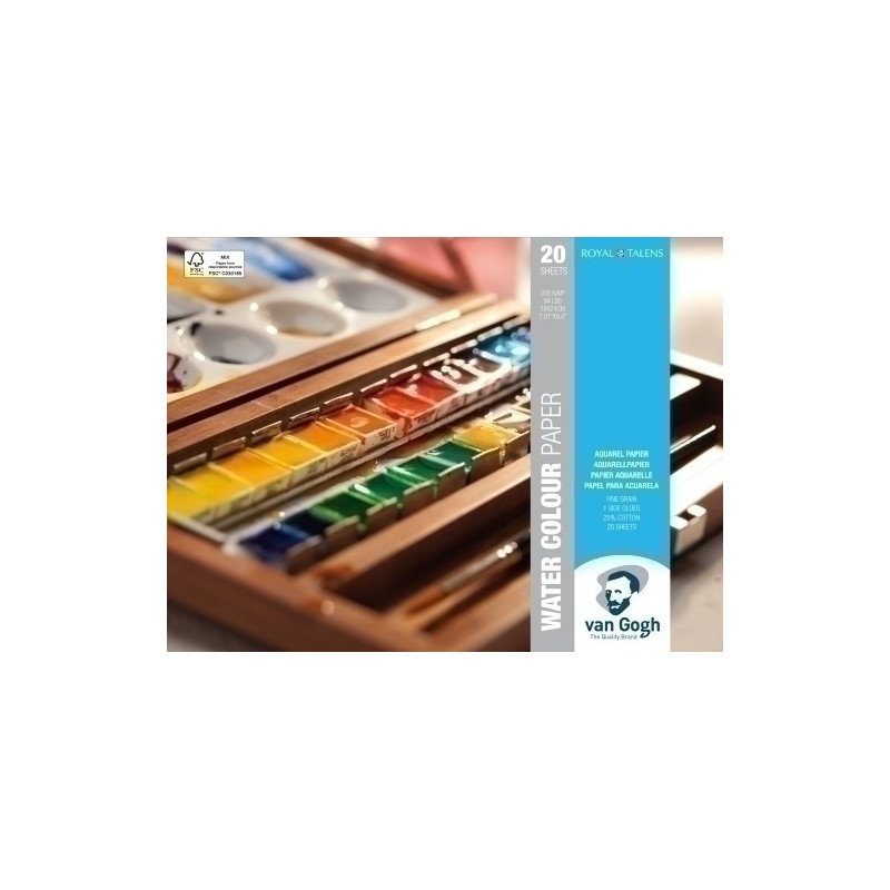 93172418-BLOC DIBUJO VAN GOGH ACUARELA 18x24 200g precio por 3 unidades