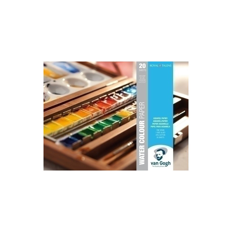 93173224-BLOC DIBUJO VAN GOGH ACUARELA 24x32 200g precio por 3 unidades