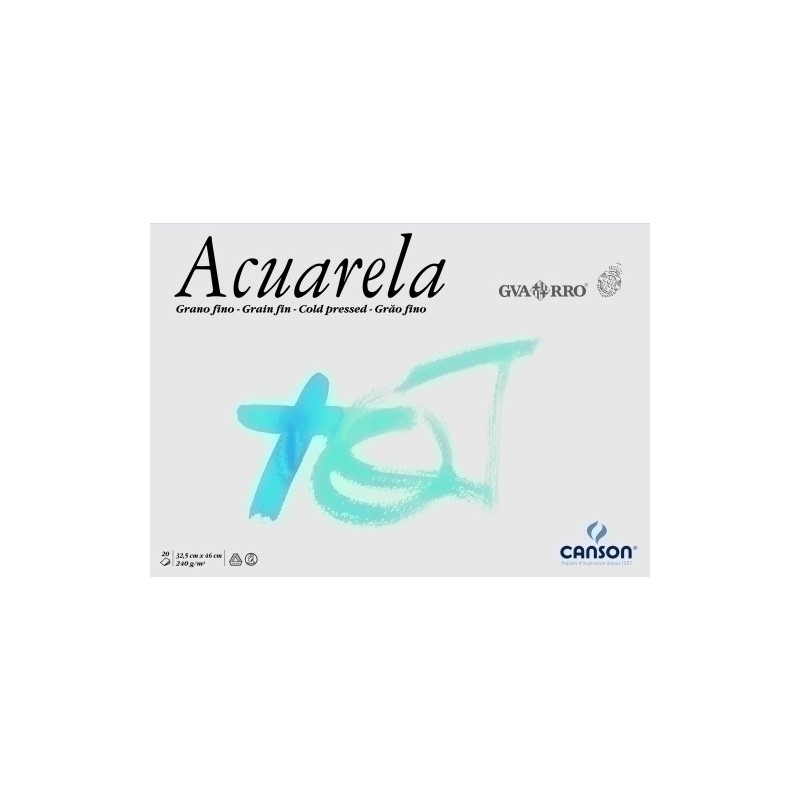 C200401001-BLOC DIBUJO G-C ACUARELA ENCOL. 32.5x46 precio por 5 unidades
