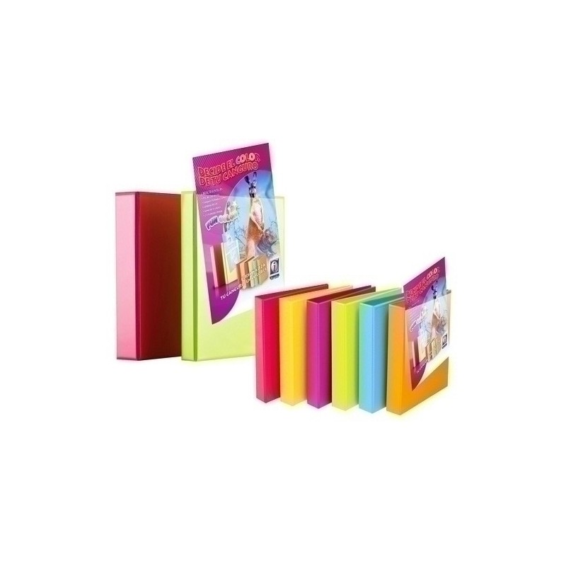 8425FCM490-CARPETA CANGURO IBER.A4 4 AN.25 mm FUN precio por 6 unidades