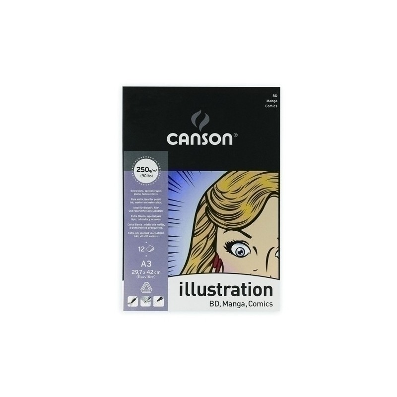 C200387201-BLOC DIBUJO C. ILLUSTRAT. MANGA ENC. A3 precio por 10 unidades