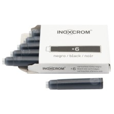 41505002-TINTA ESTILOG.INOXCROM CAJA 6 CART.NEGRO precio por 12 unidades