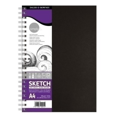 D482254400-BLOC DIBUJO DALER ROWNEY C/ESP. A4 100g precio por 5 unidades