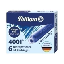 100401545-TINTA ESTILOG.PELIKAN 6 CART.TP/6 AZ.RL. precio por 1 unidades