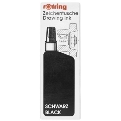 S0194660-TINTA CHINA ROTRING 23 ml. NEGRO precio por 1 unidades