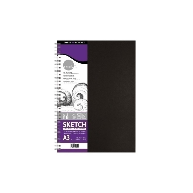 D482254300-BLOC DIBUJO DALER ROWNEY C/ESP. A3 100g precio por 5 unidades