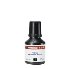 T25001-TINTA ROTUL.EDDING 30 ml T25 NEGRO precio por 1 unidades