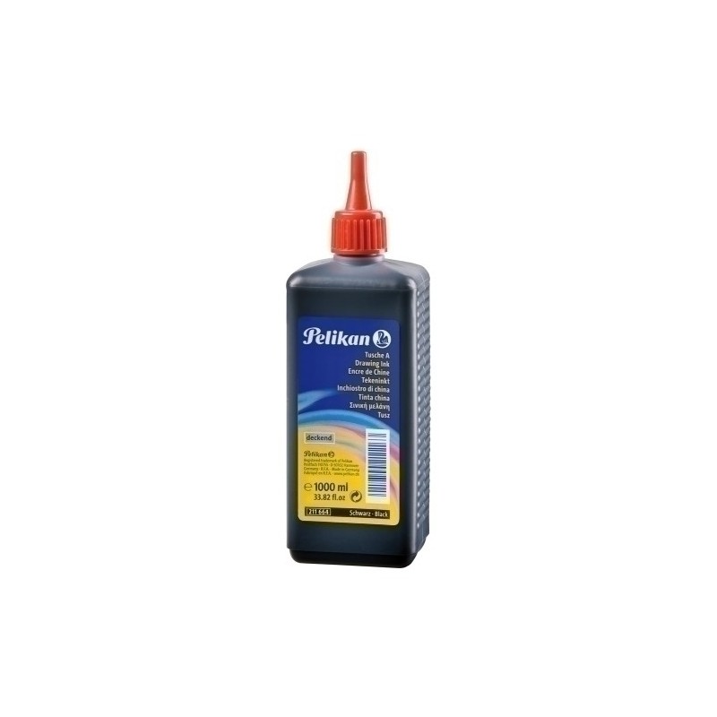 400142518-TINTA CHINA PELIKAN 1 litro NEGRO precio por 1 unidades