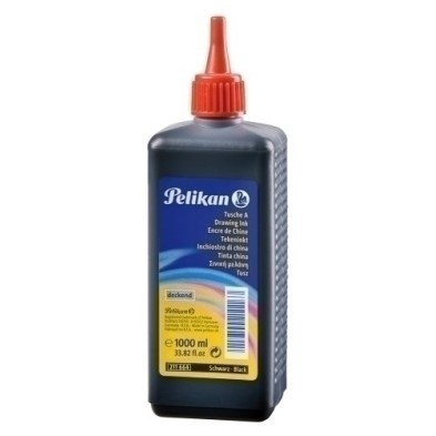 400142518-TINTA CHINA PELIKAN 1 litro NEGRO precio por 1 unidades