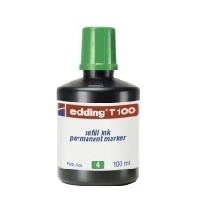 T10004-TINTA ROTUL.EDDING 100 ml T100 VERDE precio por 1 unidades