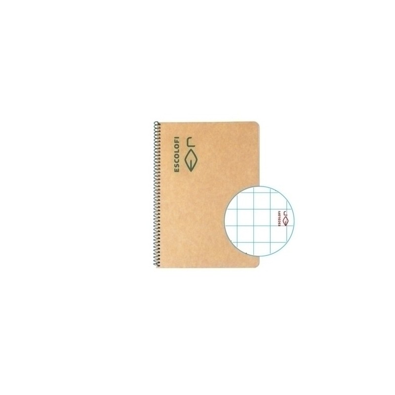 130045200-BLOCK ESCOLOFI 4º100h 5x5 80g ECOLOGICO precio por 5 unidades