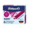 100435993-TINTA ESTILOG.PELIKAN 6 CART.TP/6 ROSA precio por 1 unidades