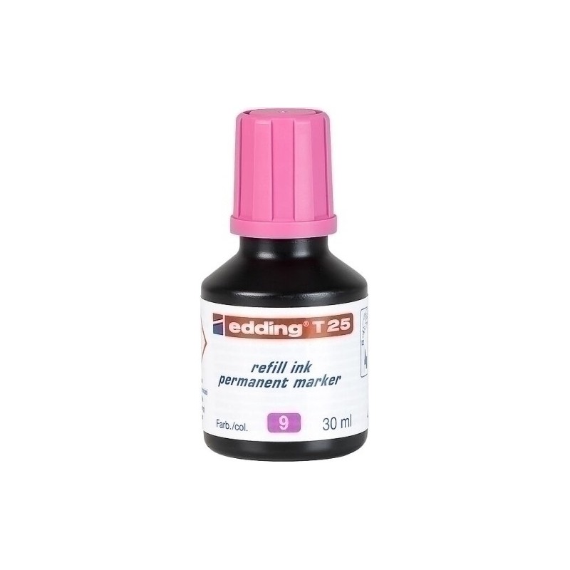 T25009-TINTA ROTUL.EDDING 30 ml T25 ROSA precio por 1 unidades