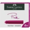 185508-TINTA ESTILOG.FABER CAJA 6 CART.ROSA precio por 1 unidades