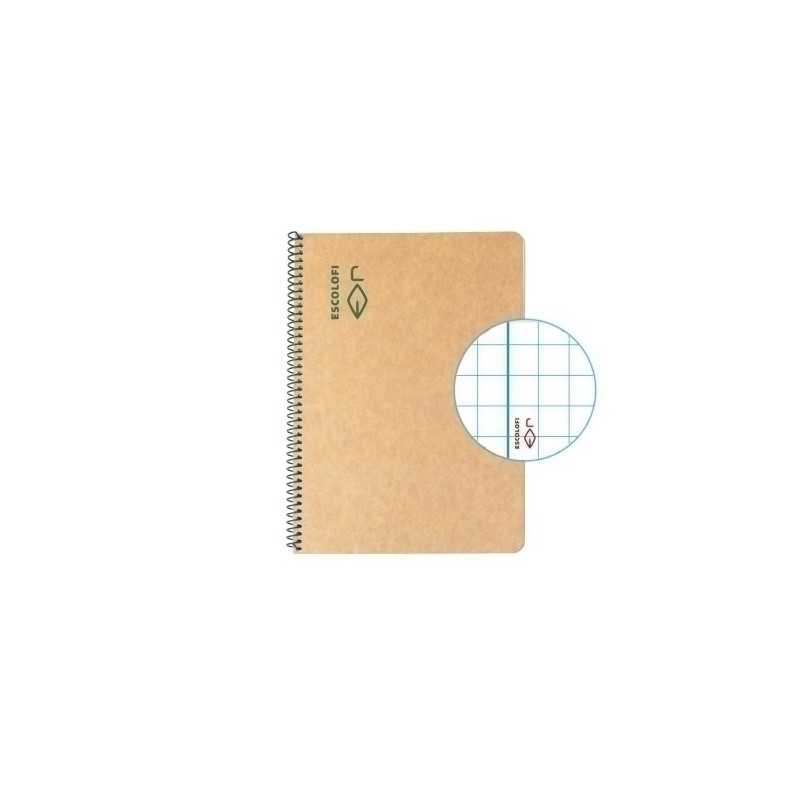 130210204-BLOCK ESCOLOFI GREEN A5 50h CD.5 80g C/M precio por 5 unidades