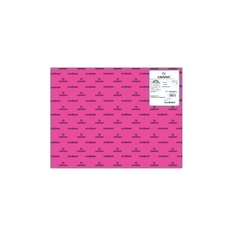 C200403812-CARTULINA FLUOR 50x65 IRIS FUCSIA P/25 precio por 1 unidades