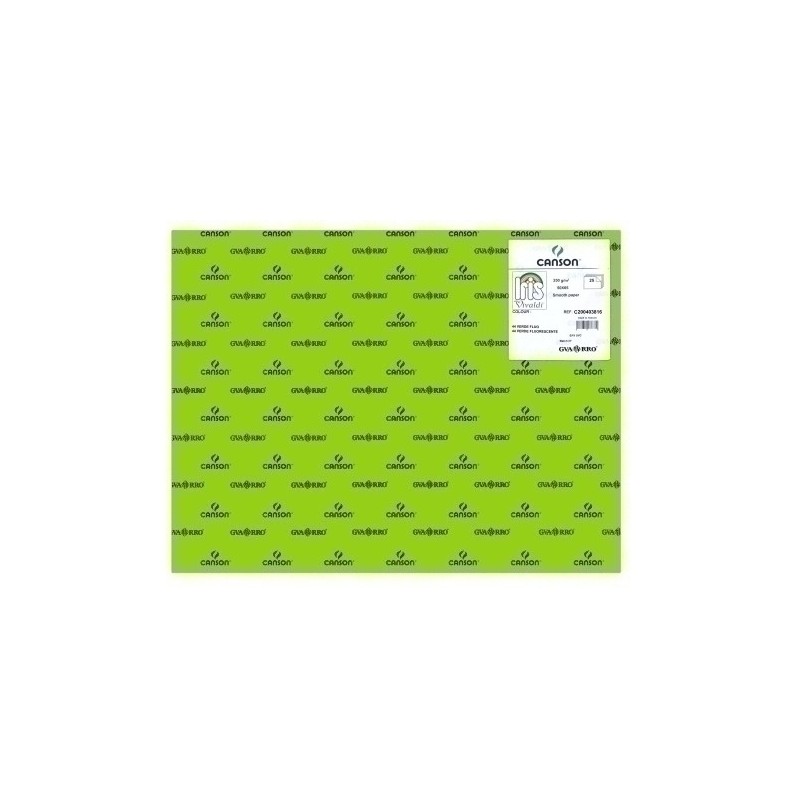 C200403816-CARTULINA FLUOR 50x65 IRIS VERDE P/25 precio por 1 unidades