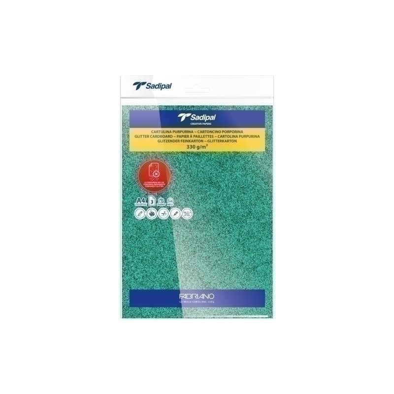 20306-CARTULINA PURPUR.A4 SADIPAL VD P/3 precio por 1 unidades