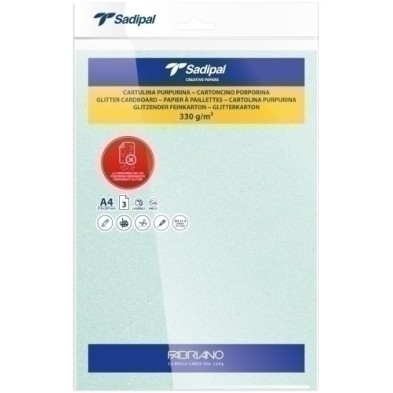 20311-CARTULINA PURPUR.A4 SADIPAL VD P/3 precio por 1 unidades